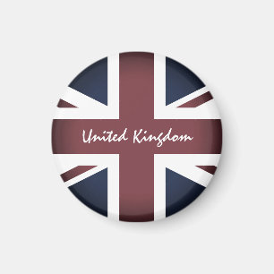 Britische Flagge vintage & UK - Reise / Vereinigte Magnet
