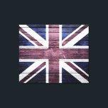 Britische Flagge Vintages Holz Leinwanddruck<br><div class="desc">Britische Flagge Vintages Holz. Design ist auf anderen Produkten erhältlich.</div>