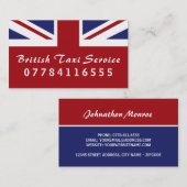 Britische Flagge Visitenkarte (Vorne/Hinten)