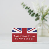 Britische Flagge Visitenkarte (Stehend Vorderseite)