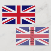 Britische Flagge Visitenkarte (Vorne/Hinten)