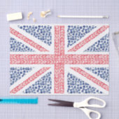 Britische Flagge Wasserfarben Sommerfrucht-Union J Seidenpapier (Handwerk)