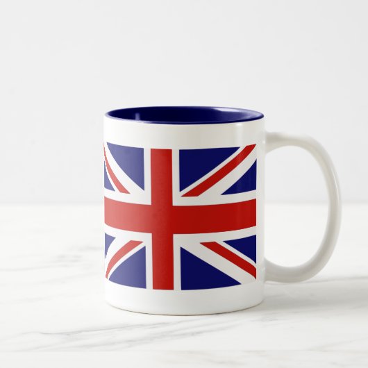 Britische Flagge Zweifarbige Tasse (Rechts)
