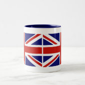 Britische Flagge Zweifarbige Tasse (Mittel)
