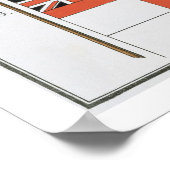 Britische Flaggen aus einem französischen Flaggenb Poster (Ecke)