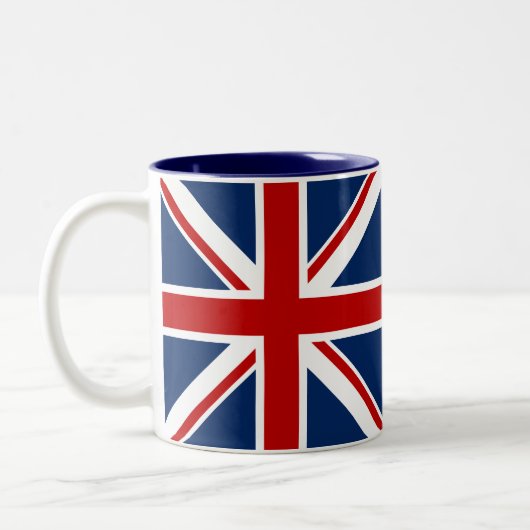 Britische Flaggen-Kaffee-Tasse Zweifarbige Tasse (Links)