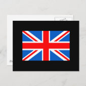 Britische Flaggen-T - Shirt und Geschenke Postkarte (Vorne/Hinten)