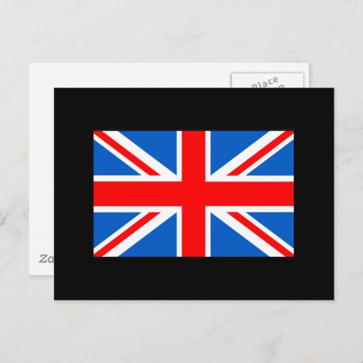 Britische Flaggen-T - Shirt und Geschenke Postkarte (Vorne/Hinten)