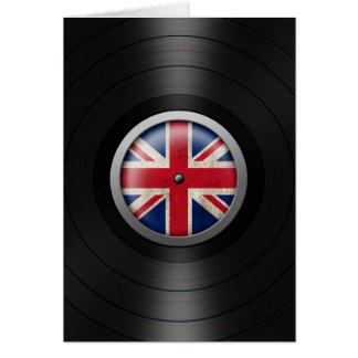 Britische Flaggen-VinylRekordalbum-Grafik