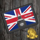Britische Flaggenbörse, Big Ben London, UK/sport-F Tri-fold Geldbeutel<br><div class="desc">Patriotische Mode-Brieftasche mit British Flag (Union Jack) mit Big Ben Clock - die Ikone von Großbritannien / London - Liebe mein Land,  sein Brit,  Väter Tag,  Urlaub,  Patrioten / Sportfan</div>