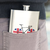 Britische Flaggenradfahren Flachmann (Beispiel)
