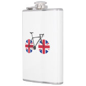 Britische Flaggenradfahren Flachmann (Links)
