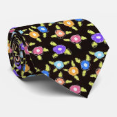 Britische Flower Necktie Modern Menswear Krawatte (Gerollt)