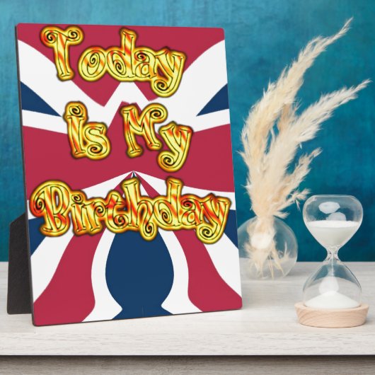 Britische Geburtstagsgeschenke Kunst drucken Fotoplatte (Seite)