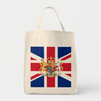 Britische Gewerkschaft-Flagge und Royal-Wappen Tragetasche
