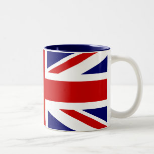 Britische Gewerkschaft-Flaggen-Tasse Zweifarbige Tasse