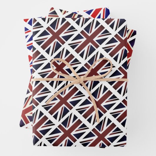 Britische Gewerkschaft Jack-Flagge Packpapier Blat Geschenkpapier Set (Beispiel)