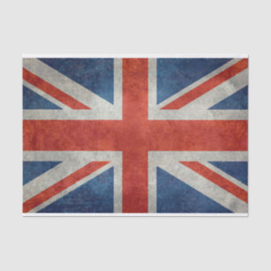 BRITISCHE Gewerkschafts-Jack-Flagge in den Seidenpapier