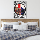 Britische Gitarre Leinwanddruck (Insitu (Schlafzimmer))