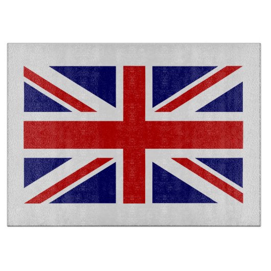 Britische Glasschneider| Union Jack Icon Schneidebrett (Vorderseite)