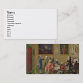 Britische Herren an Zuhause Sirs Horaz Mann in Flo Visitenkarte (Vorne/Hinten)