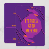 Britische Hexenmeisterkarte für den Junggeselinnen (Vorne/Hinten)