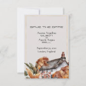 Britische Hochzeit mit Strohdach - Save the Date (Vorderseite)