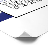 Britische Hochzeitskarte für die britische Flagge  Poster (Ecke)