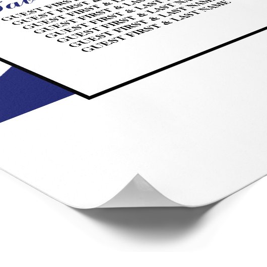 Britische Hochzeitskarte für die britische Flagge Poster (Ecke)