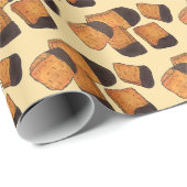 Britische Honeycomb Schwamm Cinder Toffee Candy Sw Geschenkpapier (Rolleneckpunkt)