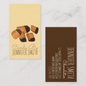 Britische Honeycomb Schwamm Cinder Toffee Candy Sw Visitenkarte (Vorne/Hinten)