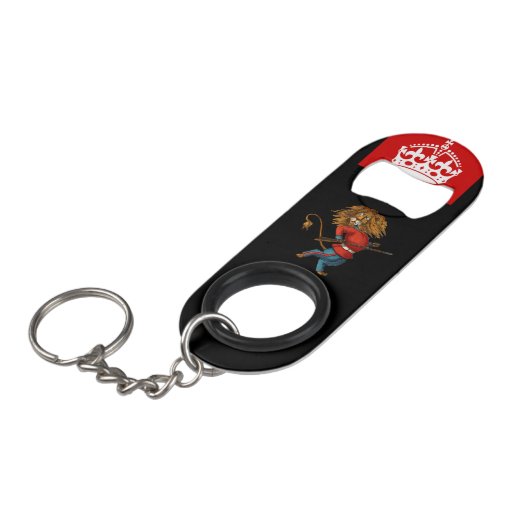 "Britische Icons" Mini Flaschenöffner (Vorderseite Schrägansicht)