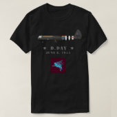Britische Im Flugzeug D-Day 2. Weltkrieg 6. Im Flu T-Shirt (Design vorne)