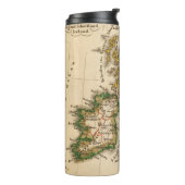 Britische Insel-Karte 2 Thermosbecher (Nach links gedreht)