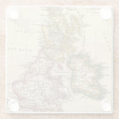 Britische Insel-Karte Glasuntersetzer (Rückseite)