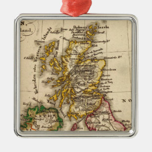 Britische Insel-Karte Ornament Aus Metall