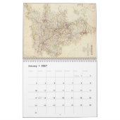Britische Insel-Kartographie-Kalender Kalender (Jan 2027)