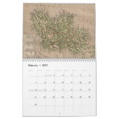 Britische Insel-Kartographie-Kalender Kalender (Feb 2027)