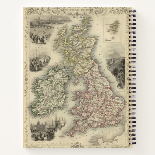 Britische Inseln 3 Notizblock (Rückseite)