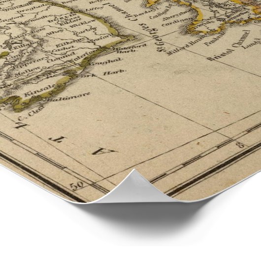 Britische Inseln 3 Poster (Ecke)