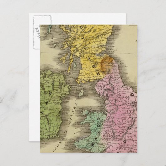 Britische Inseln 3 Postkarte (Vorne/Hinten)