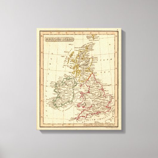 Britische Inseln 4 Leinwanddruck (Vorderseite)