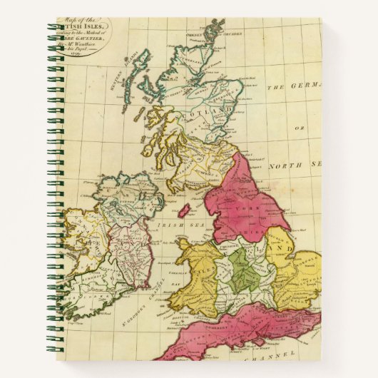 Britische Inseln 6 Notizblock (Vorderseite)