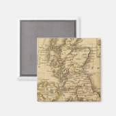 Britische Inseln, Asien Magnet (Vorderseite/Rückseite)