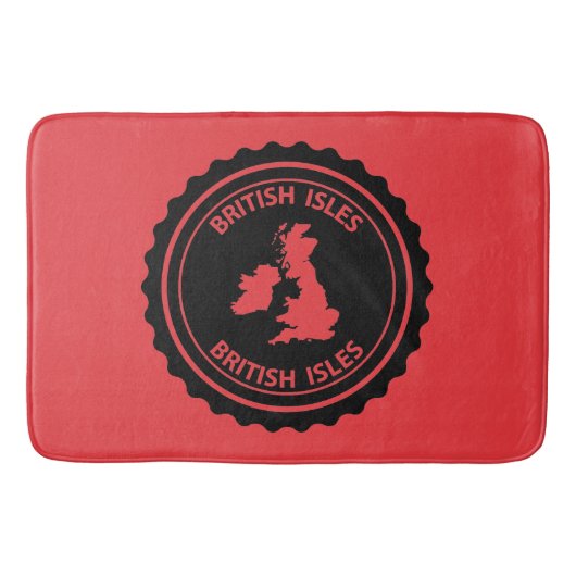 Britische Inseln Badematte (Vorderseite)