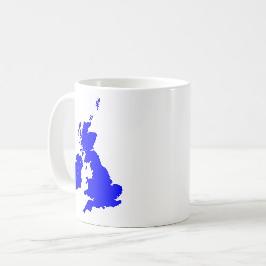 Britische Inseln - Blau Kaffeetasse (Vorderseite Links)