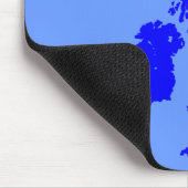 Britische Inseln - Blaue Schatten Mousepad (Ecke)