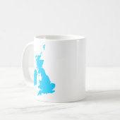 Britische Inseln - Blauer Blau Kaffeetasse (Vorderseite Links)