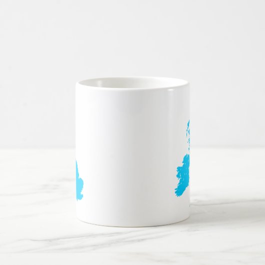 Britische Inseln - Blauer Blau Kaffeetasse (Mittel)