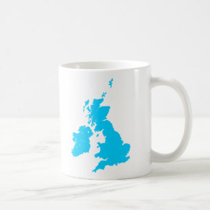 Britische Inseln - Blauer Blau Kaffeetasse